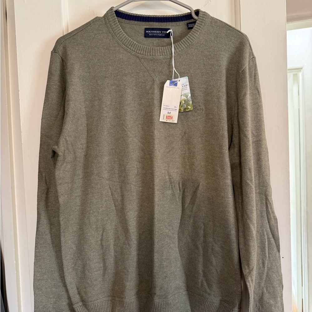 Southern Tide Sage Green Knit Sweater